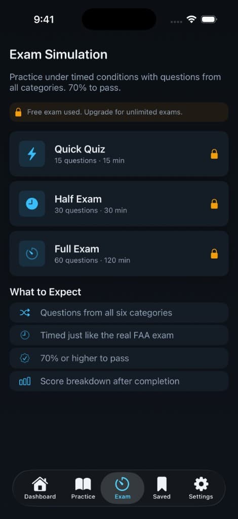 Practice question with multiple choice answers